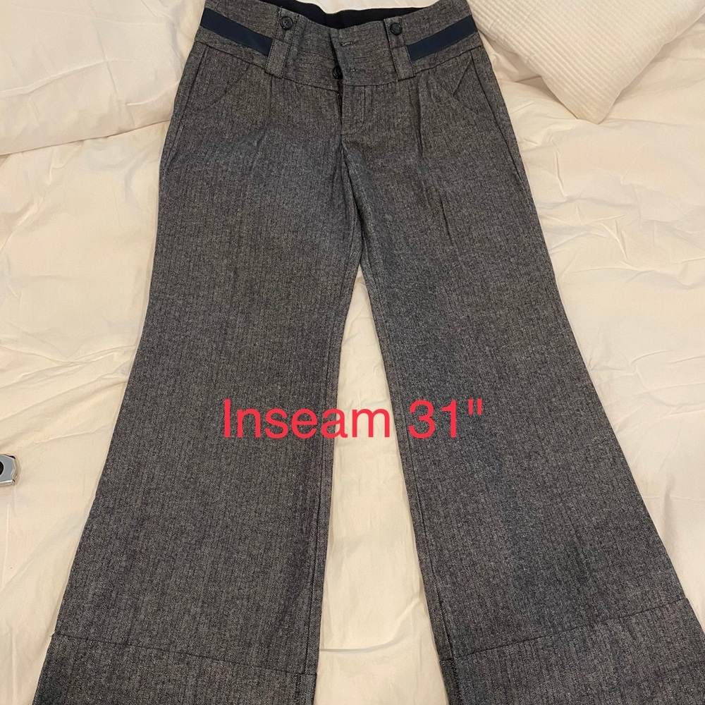 Cidra size 6 grey wide leg flare trousers